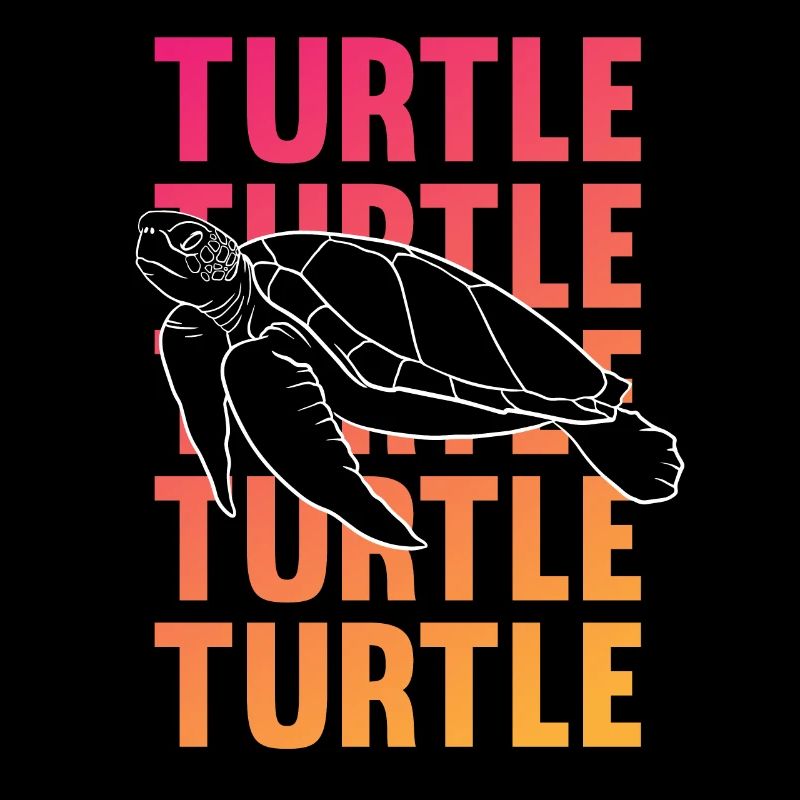 TURTLE Schattenbild Wortkunst Geschenk