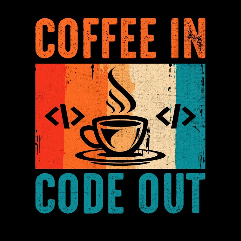 Kaffee-Codierung Programmierer Programmierer Entwickler Nerd Coff