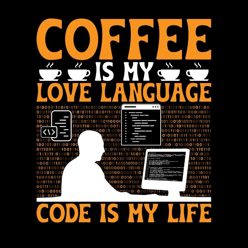 Kaffee-Codierung Programmierer Programmierer Entwickler Nerd Coff