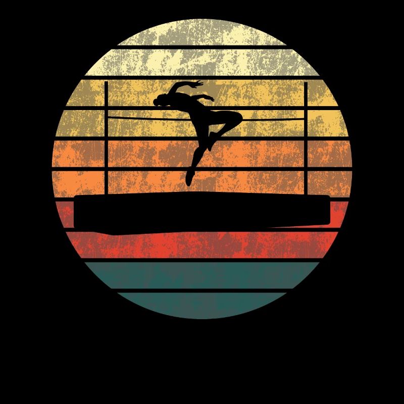 Silhouette de saut en hauteur coucher de soleil