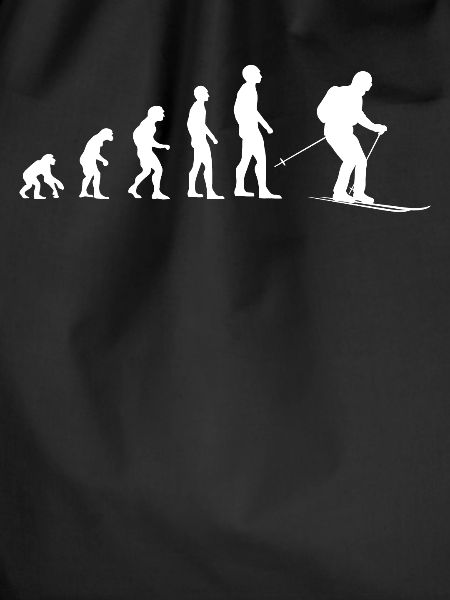 Evolution Skifahrer Geschenk