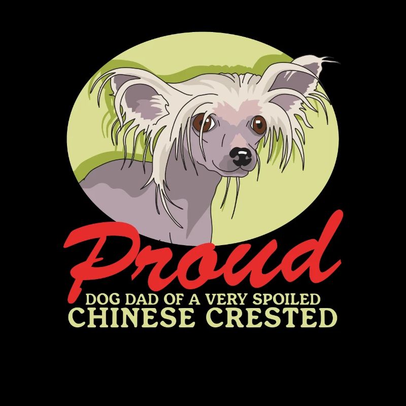 Chinese Crested Dad Schopfhund Hunde Geschenk