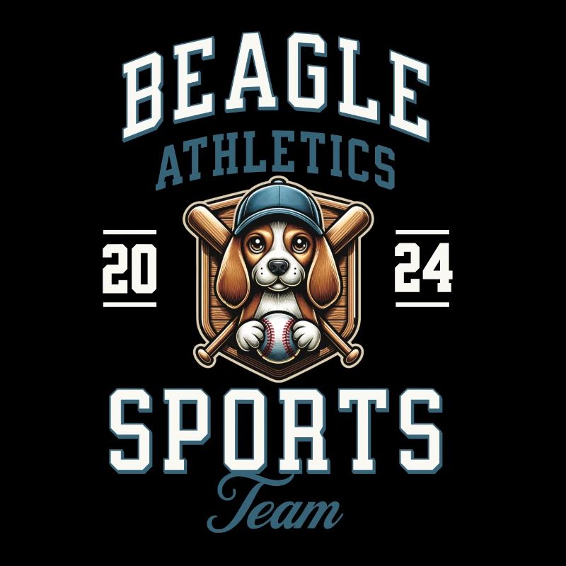 Baseball 2024 Beagle Sport - Einzigartiger Beagle