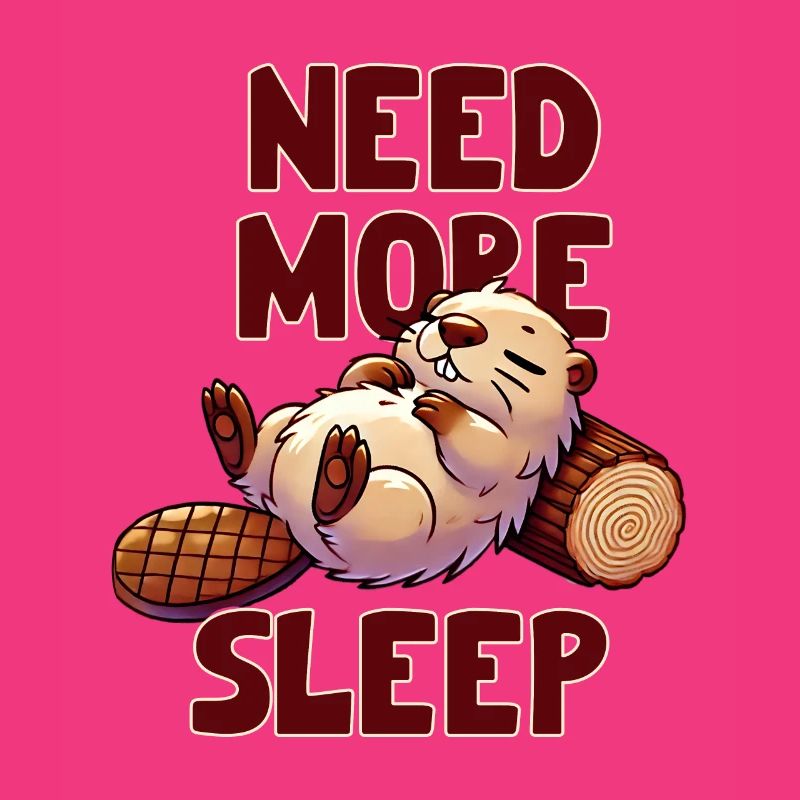 Need more sleep, cute beaver, funnier