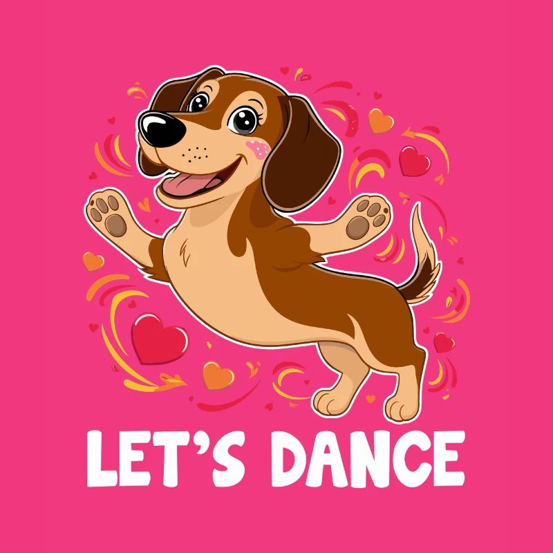 Un teckel danseur Let’s Dance Dancing Dancer