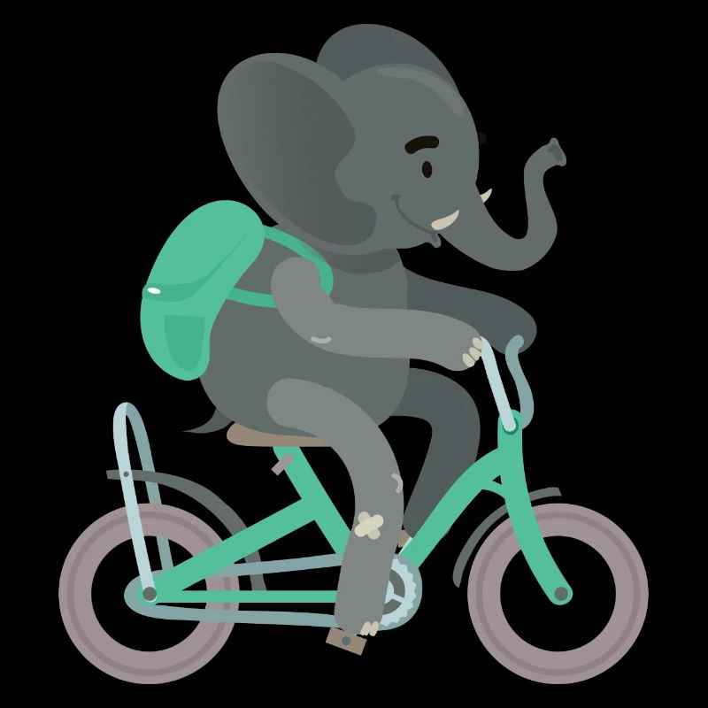 Backpack elephant bike training kita
