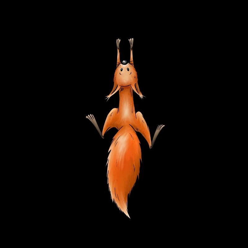 abhängendes Eichhörnchen Knopfauge Chiller Eichi