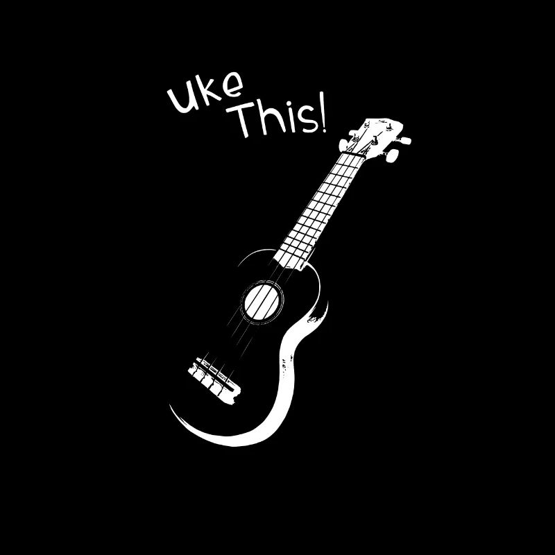 Uke This! ! Ukulele instrument silhouette