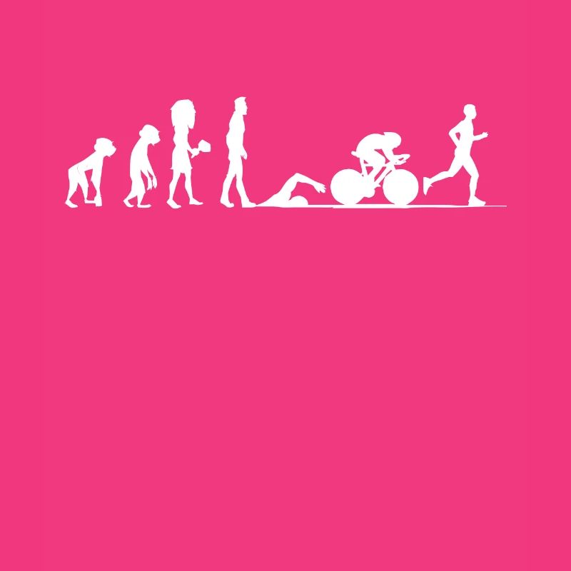 Triathlon Evolution Triathlet Radfahrer Geschenk