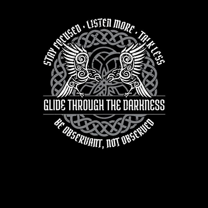 Glide through the darkness Nordisch Wikinger