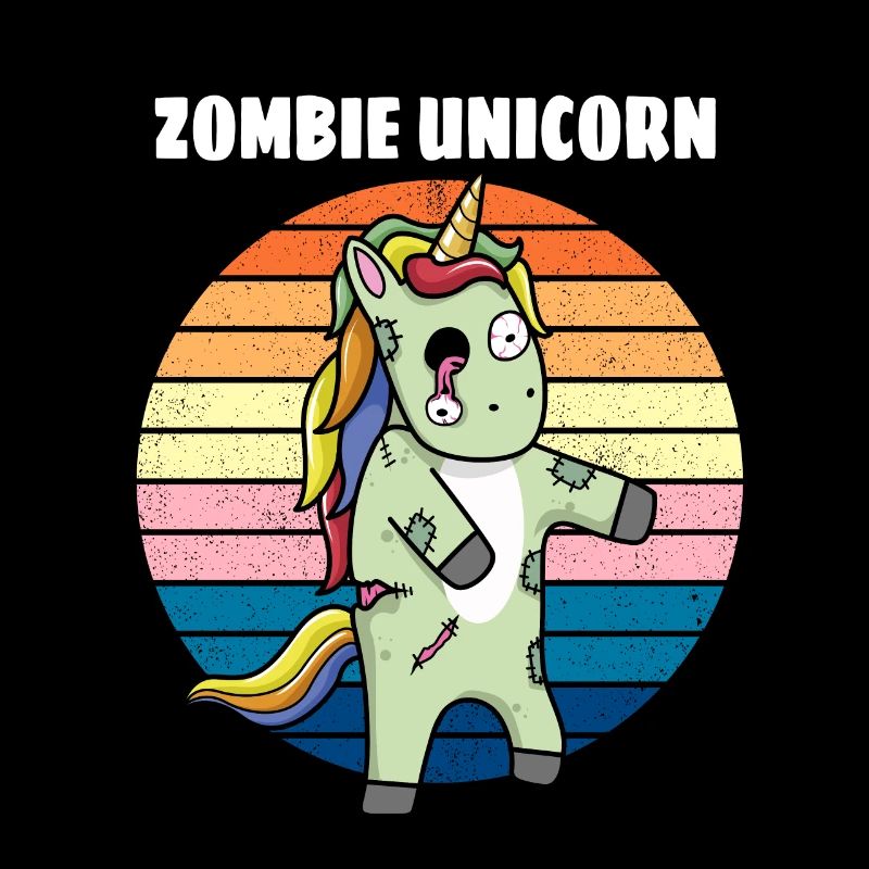 Einhorn Zombie Horror Geschenk