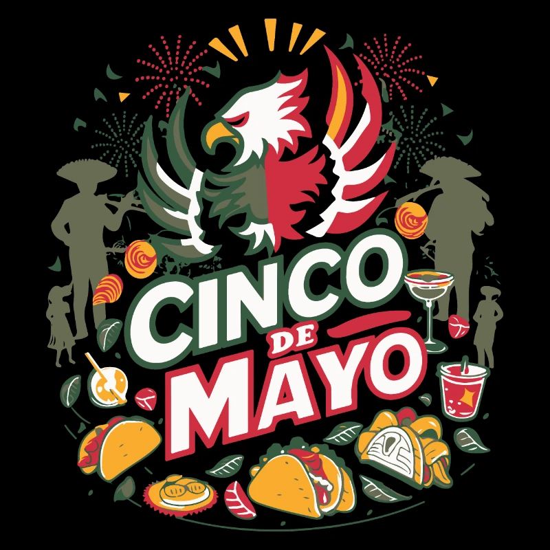 Cinco de Mayo Eagle Bold and lively