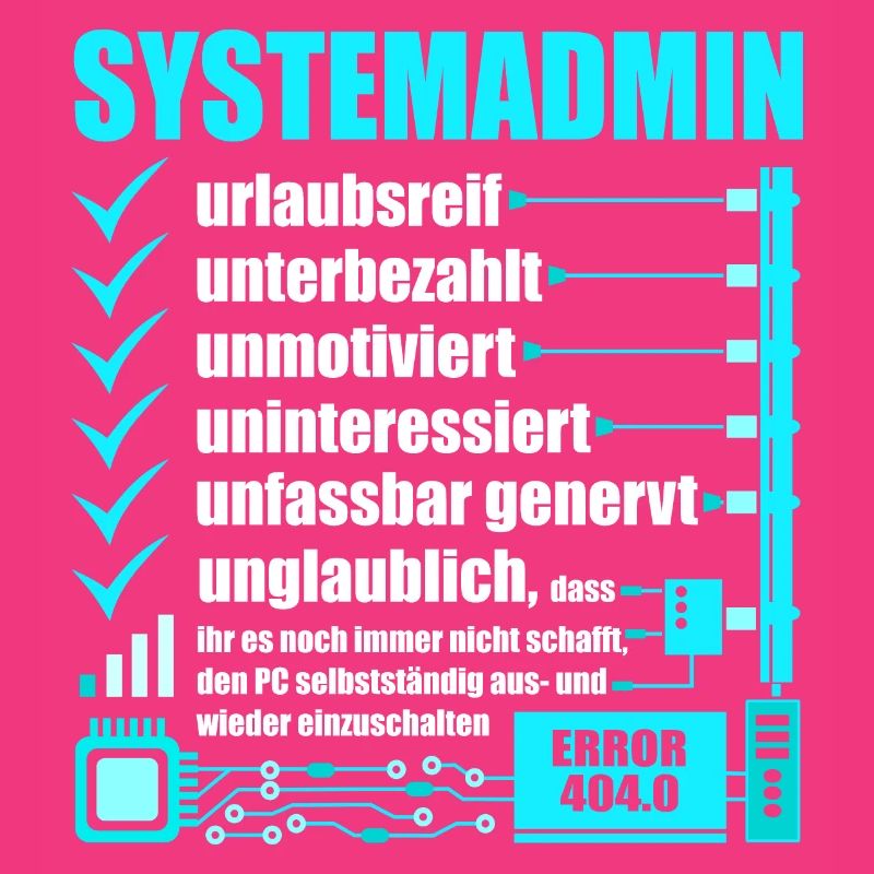 Systemadministrator, IT-Support, Netzwerkadmin, PC