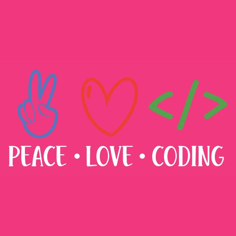 Peace Love Coding Coder Software Developer Program