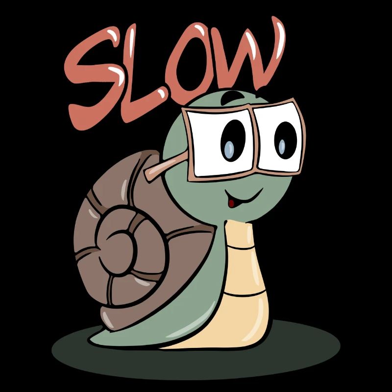Slow - cute cute snail