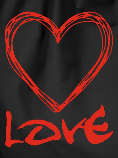 red graffiti heart
