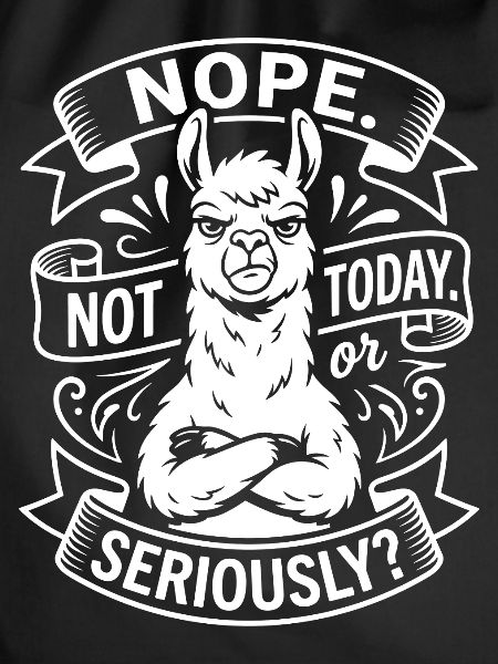 Militant llama saying