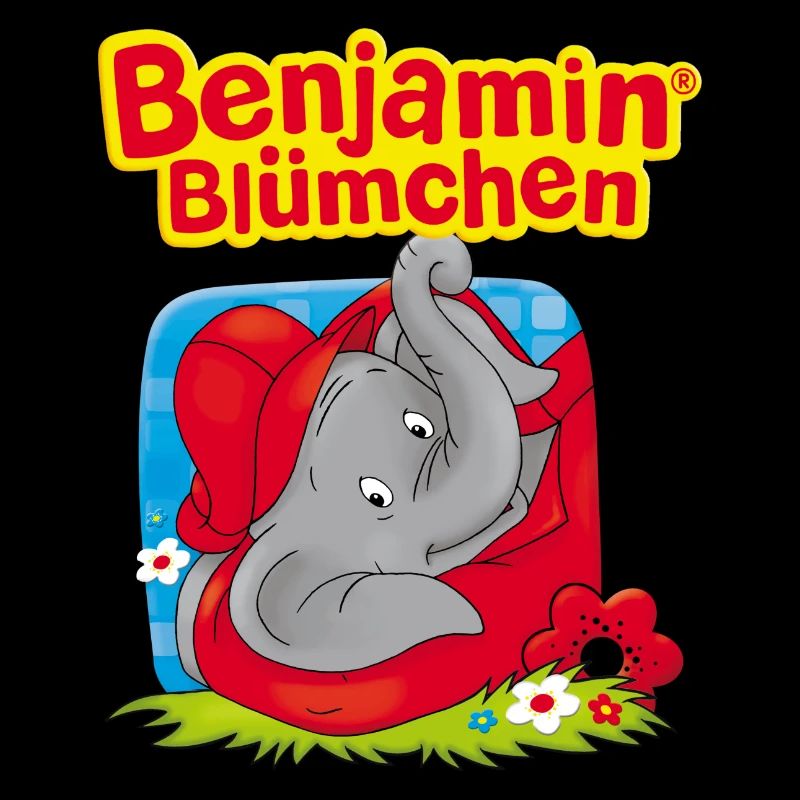 Benjamin Blümchen liegt auf der Wiese