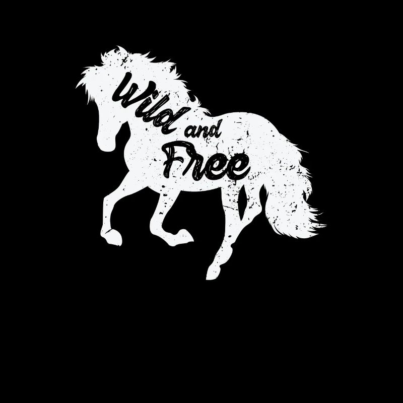 Cheval "sauvage et libre"