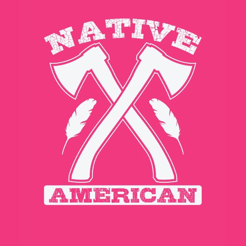 Native American Axe and Feathers