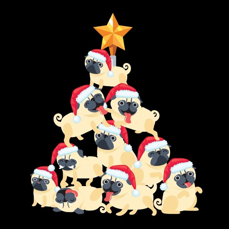 Christmas Inspired Design for Pug Lovers