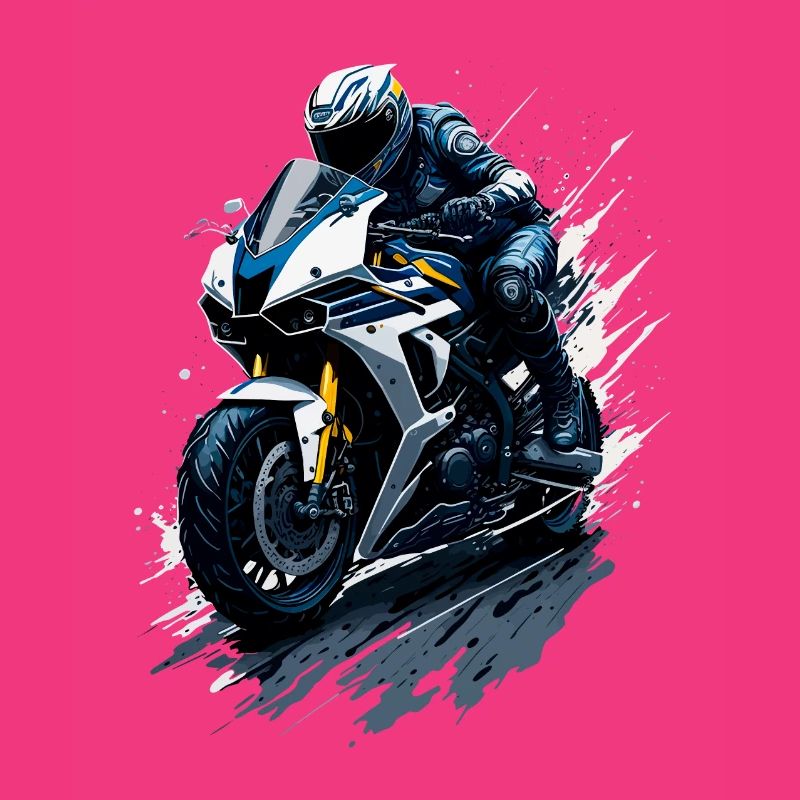Sportmotorrad-Illustration
