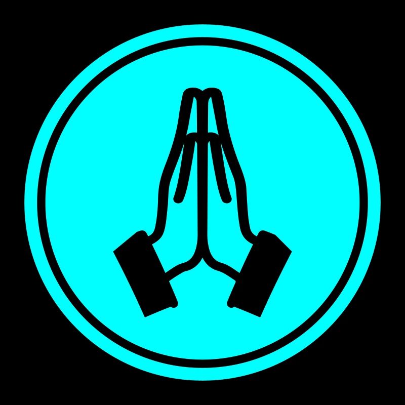Praying hands circle