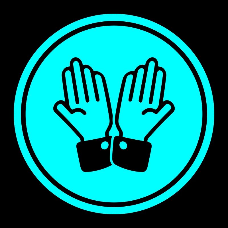 hands praying circle