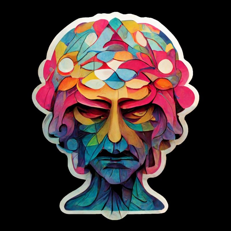 Tête psychédélique
