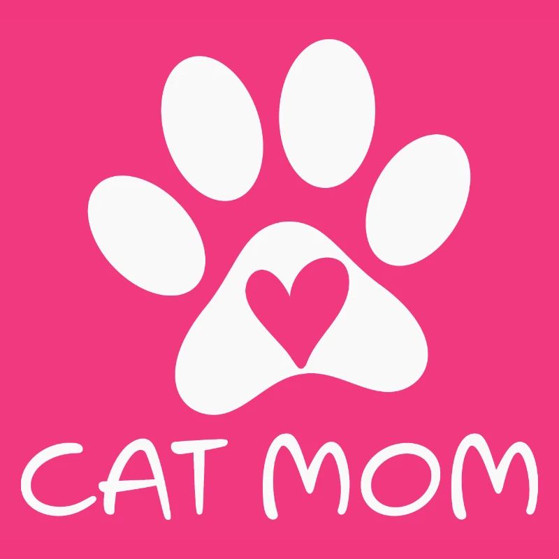 Patte de chat avec cœur, Mama de chat la plus cool