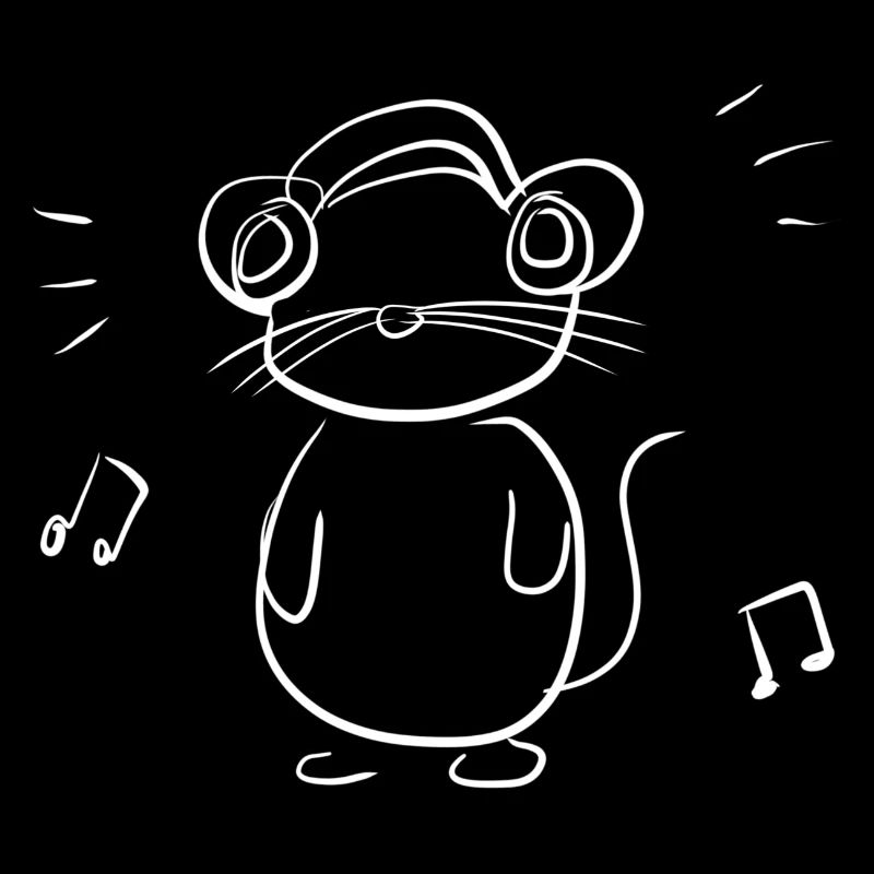maus Kopfhörer musik symbol tier