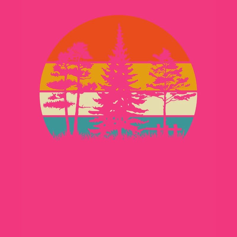 Retro Distressed Pine Tree/ Pine Tree Lovers