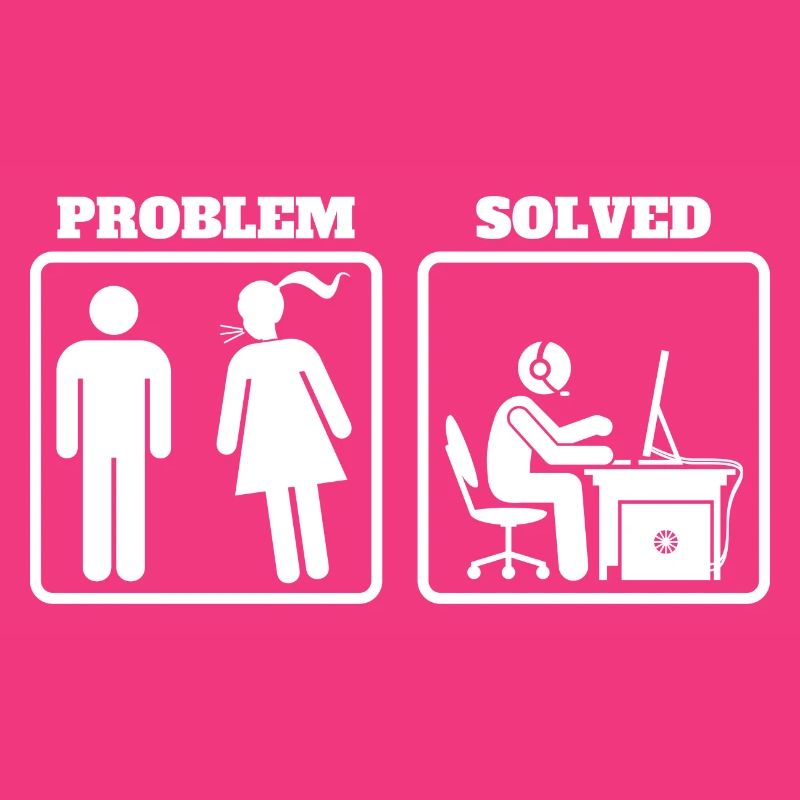 Problem Solved - Pc Gaming Funny Gift