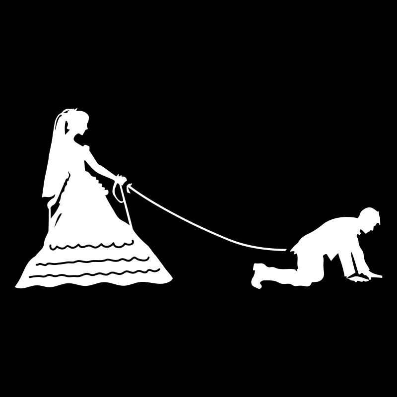 Wedding bridal couple leash