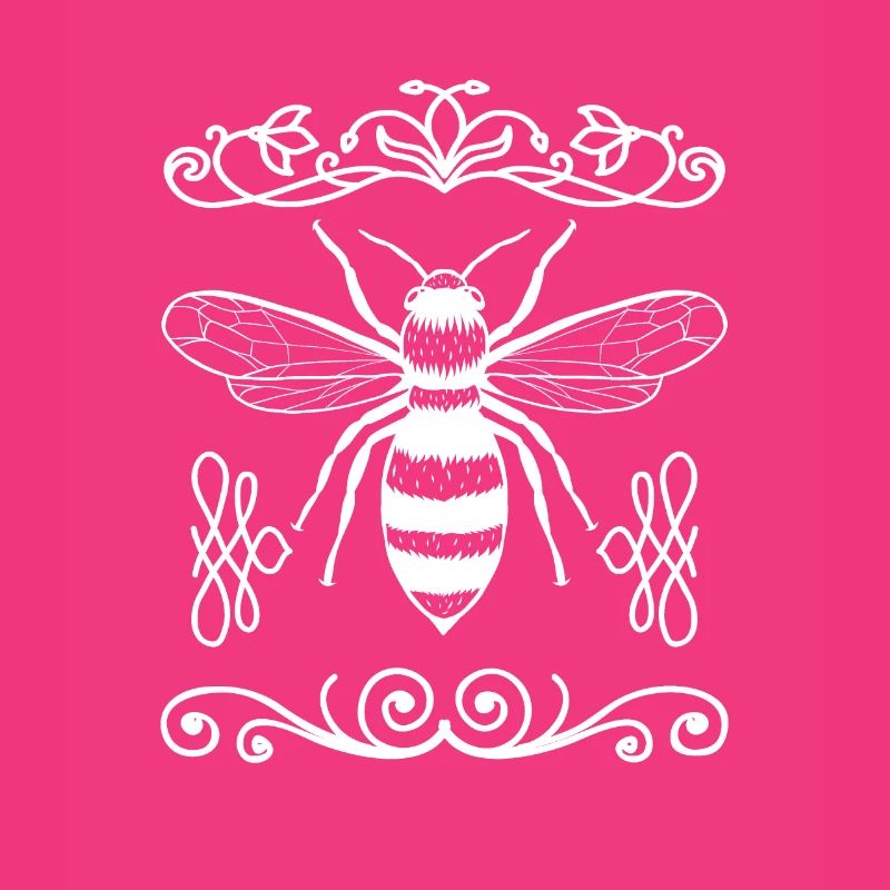 Creative motif bee for beekeepers
