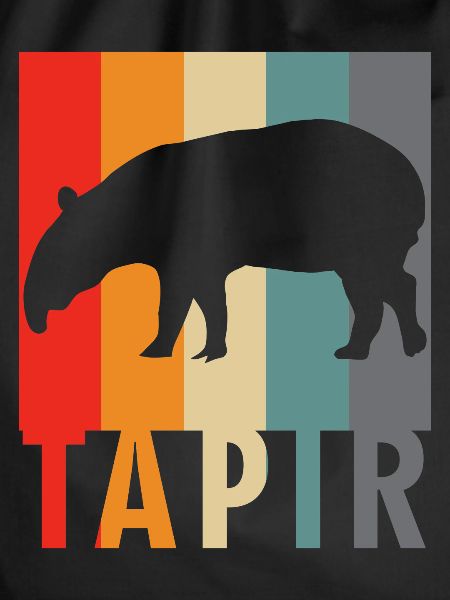 Tapir - Retro Design Saying