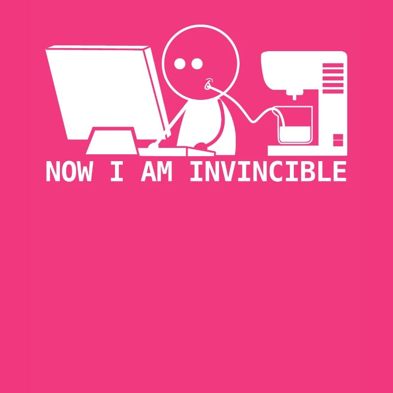 Admin Programmierer Nerd mit Kaffee