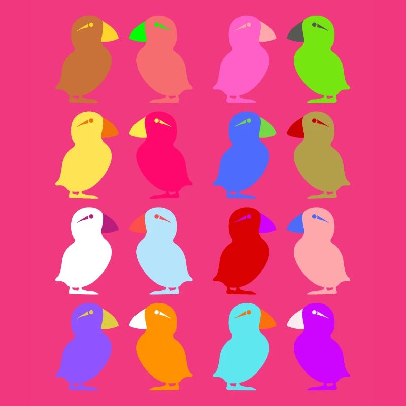 Puffin Perroquets graphiques mignons