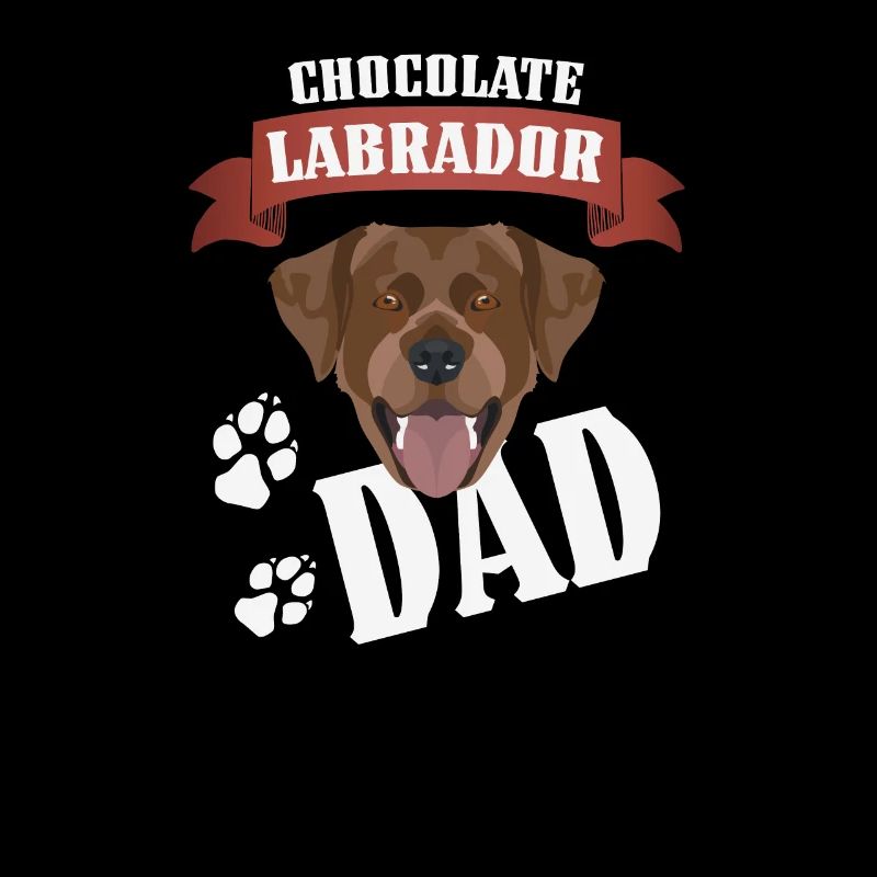 Chocolat Labrador, Lab Dad, Hundepa