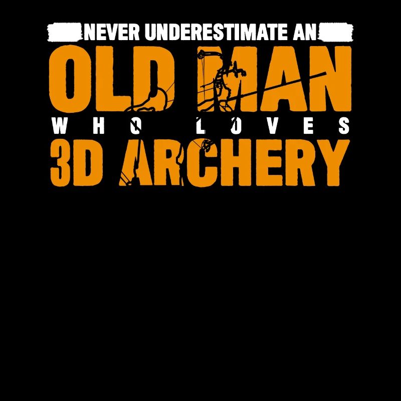 3D Bogensport Alter Mann Bogenschießen