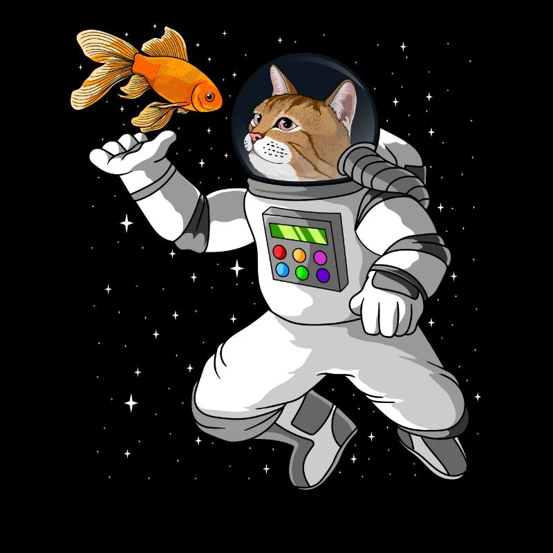 Astronaut Katze Astronaut Geschenk