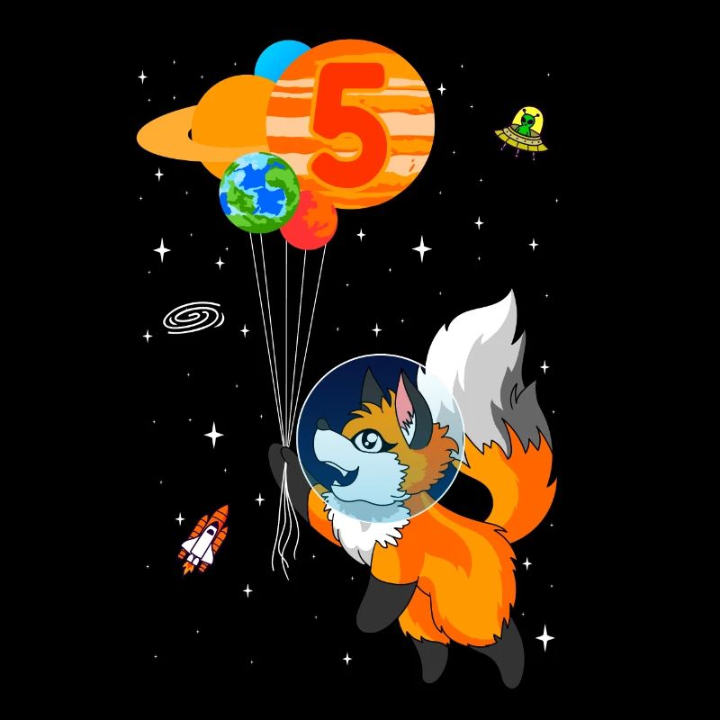 Astronaute 5e anniversaire Fox Costume d’astronaute