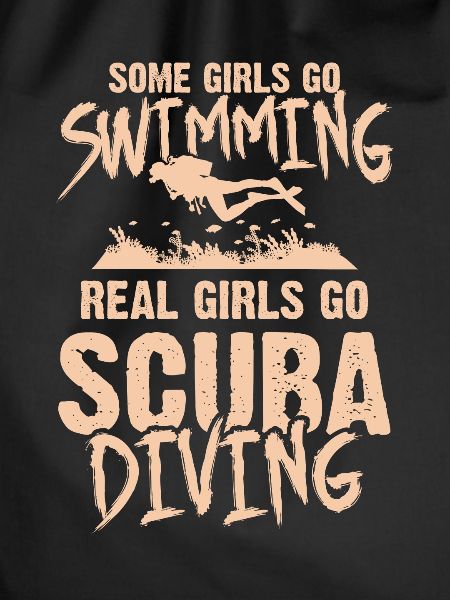 girls scuba diving