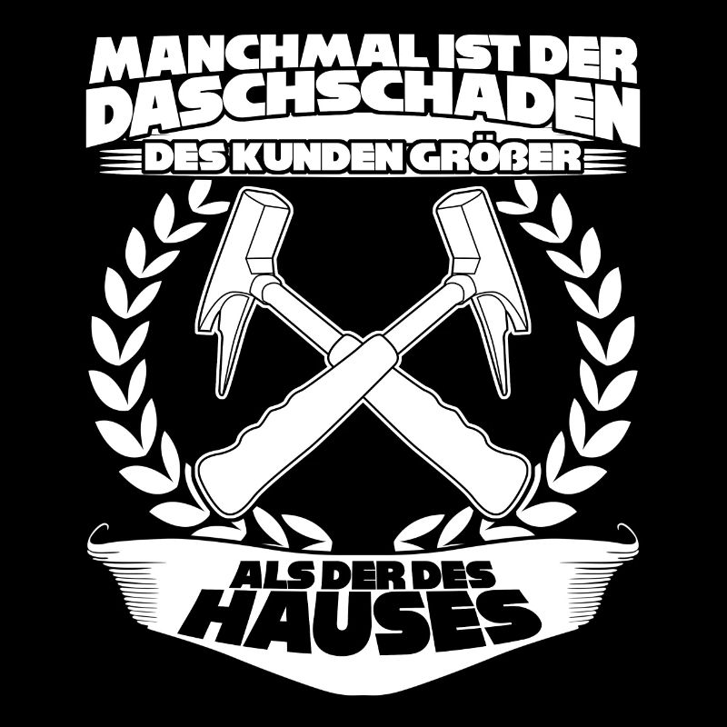 Dachdecker Witz mit Dachschaden