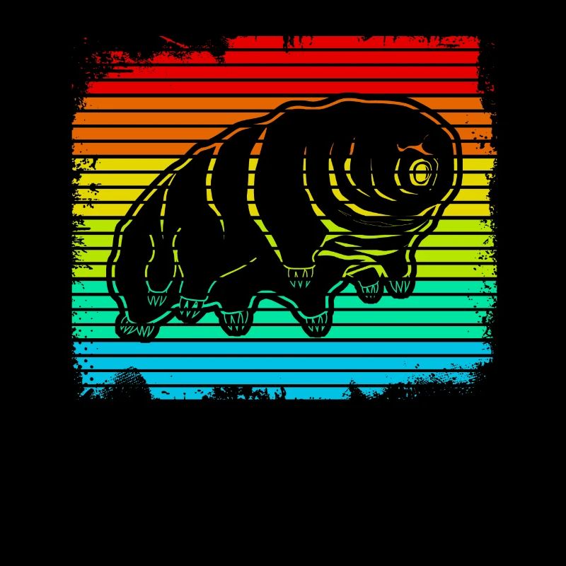 Tardigrade Retro Wasserbär Bärtierchen
