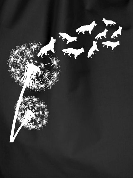 German Shepherd Dandelion