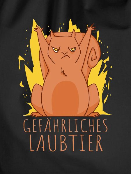 Gefährliches Laubtier Eichhörnchen