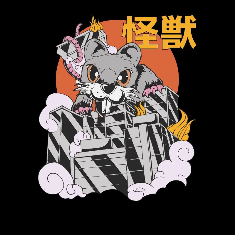 Rat Géant Coucher de Soleil Japonais