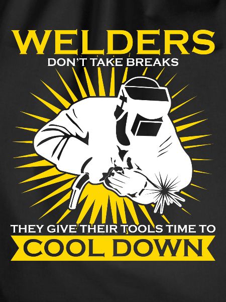 Welder saying welding