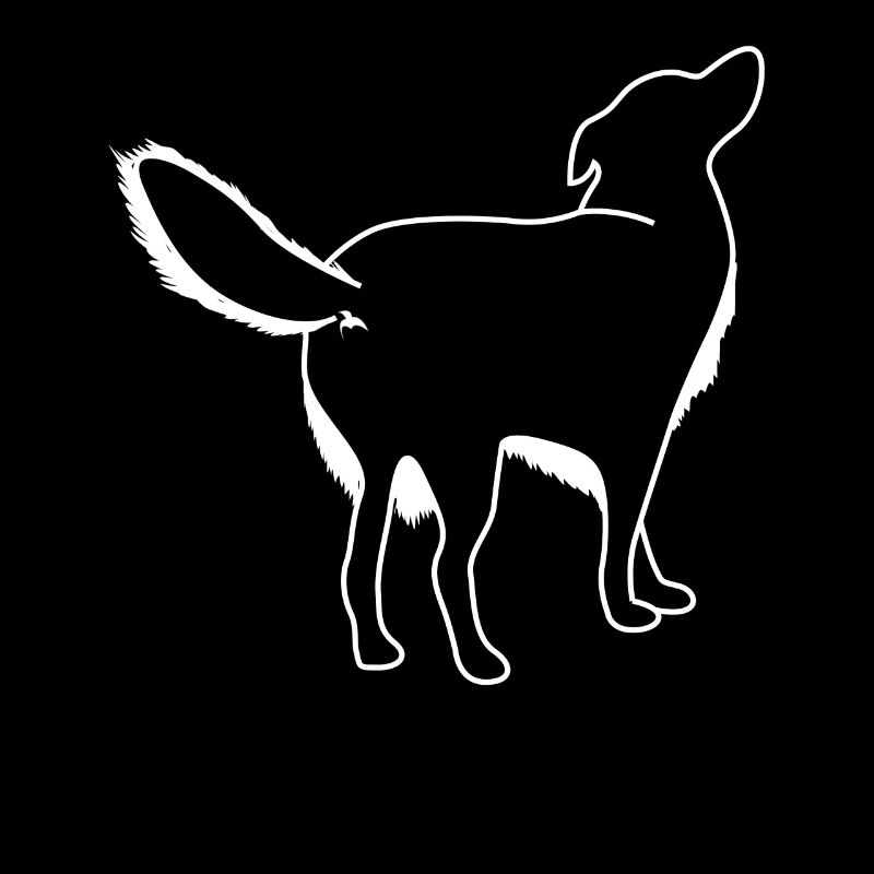Dog from behind Dogs